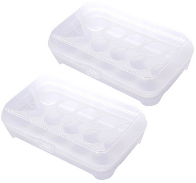 블럭마트 15구 에그케이스, 화이트, 2개