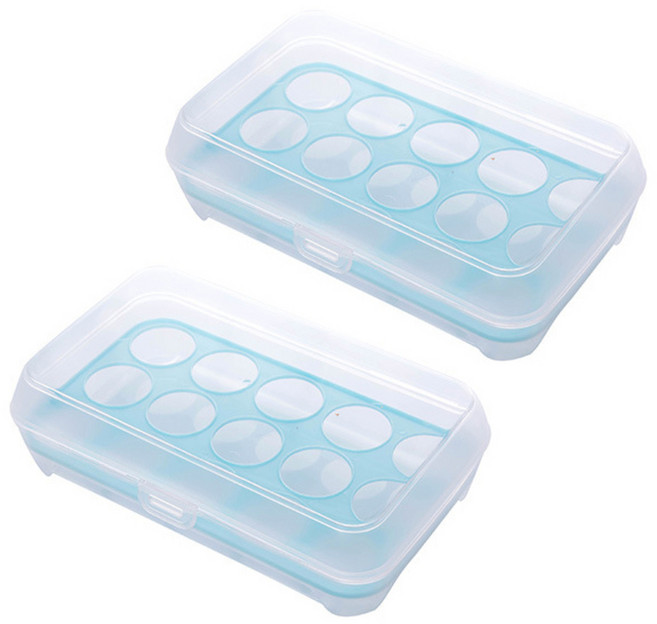 블럭마트 15구 에그케이스, 블루, 2개