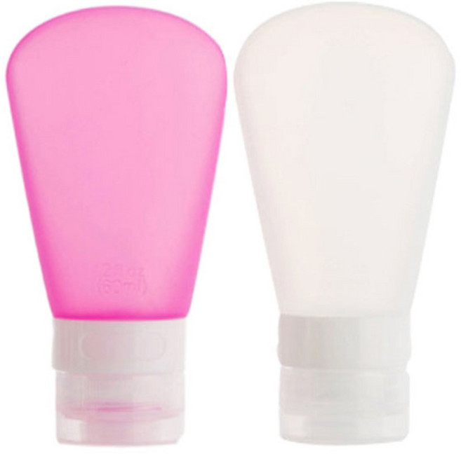 더자카 다용도 실리콘 용기 2종세트, 핑크 + 화이트, 1개