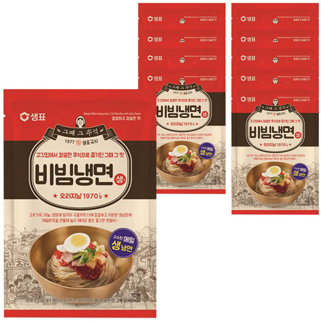 샘표 비빔냉면, 190g, 10개입