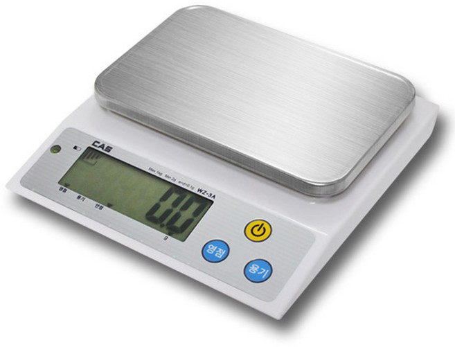 카스 디지털 전자 저울, 혼합 색상, WZ-3A, 1kg