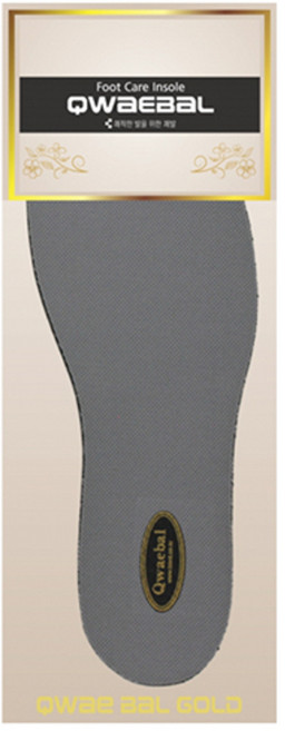 쾌발 골드 깔창 그레이, 1개