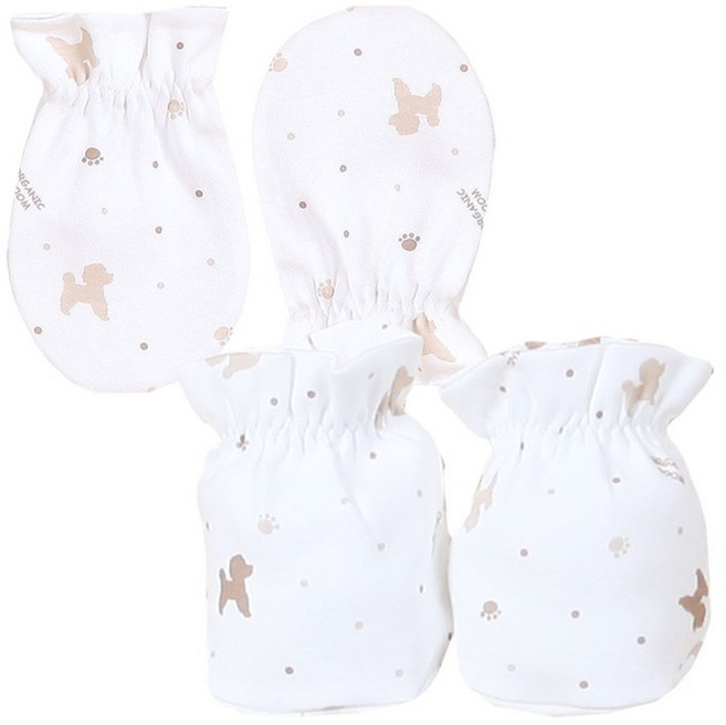 오가닉붐 푸들 쭈쭈 손발싸개 사계절 세트