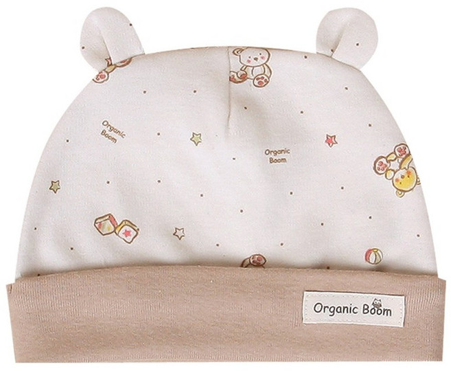 오가닉붐 신생아용 곰곰이 곰돌이모 사계절