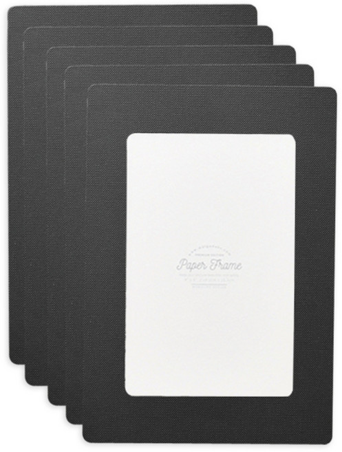 왈가닥스 프리미엄 에디션 페이퍼프레임 사진크기 4 x 6, 블랙, 5개