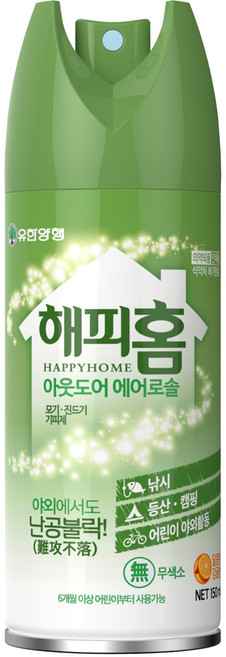 해피홈 아웃도어 에어로솔, 150ml, 1개