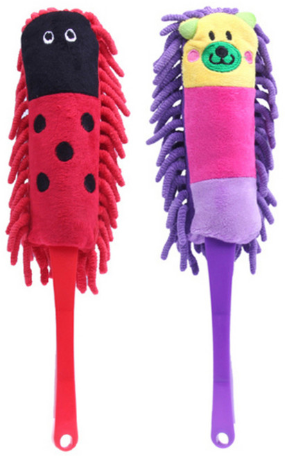 리버그린 귀요미 먼지 털이개 레드 + 퍼플, 혼합 색상, 1세트