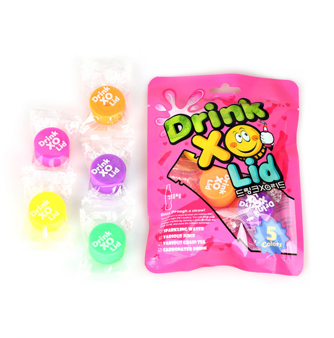 드링크XO리드W 음료용 뚜껑 5p, 02_드링크 XO 리드 핑크(음료용) 5개입, 1세트