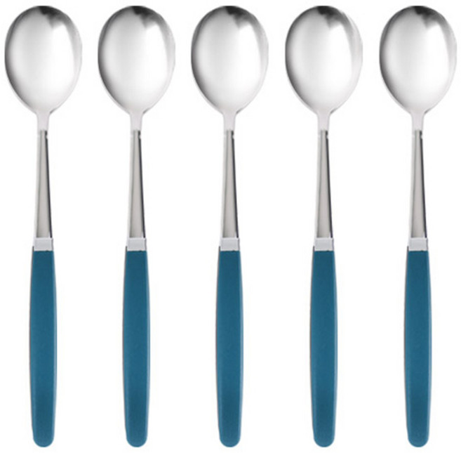 마호커트러리 틴트 성인용 숟가락, 코발트블루, 단품, 5개