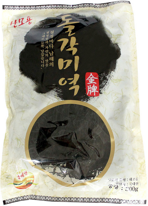 광천금메달김 완도산 산모용 돌각미역, 300g, 1개