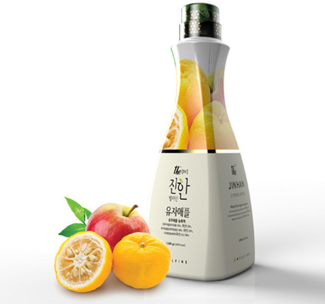 웰파인 더진한 유자애플 농축액, 1.5kg, 1개