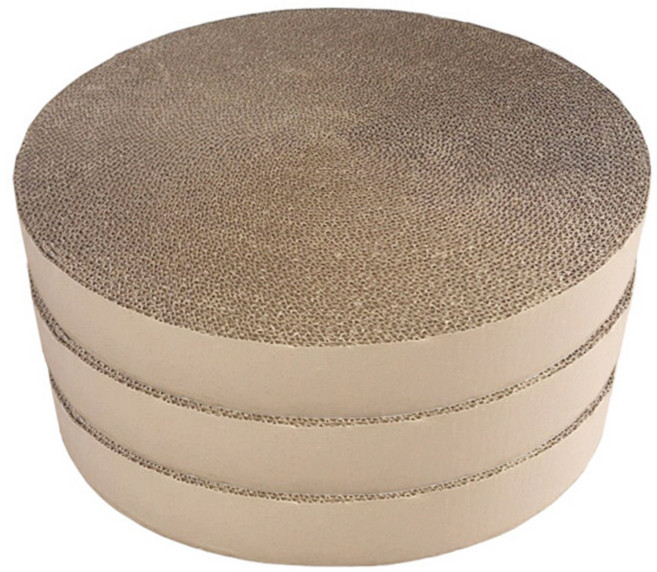 힐링타임 띵가띵가 평판형 스크래쳐 리필용, 베이지, 3개