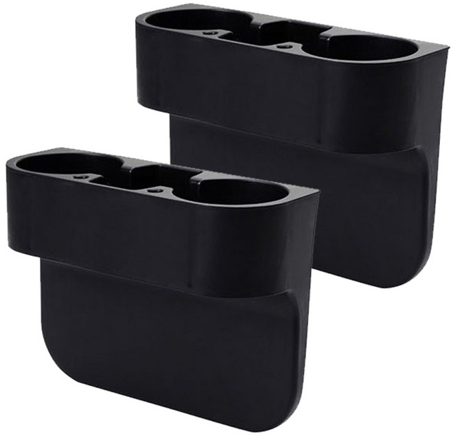 엠노블 트리플 차량용 컵홀더, 2개, 블랙