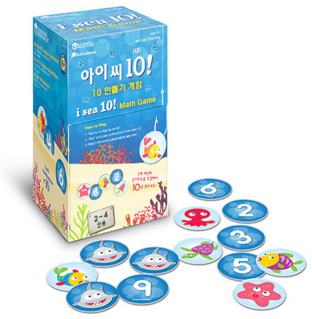 러닝리소스 에듀카코리아 아이씨 10! 10 만들기 게임, 혼합 색상, 1개