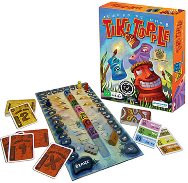 에듀카코리아 티키토플 보드게임, 혼합색상, 1개