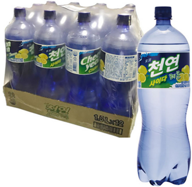 일화 천연 사이다 레몬, 1.5L, 12개