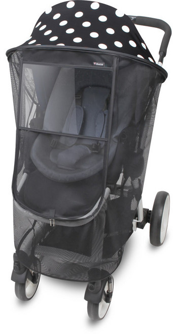마니또 유모차 햇빛가리개 매직셰이드 스칸디, 도트 블랙, 1개