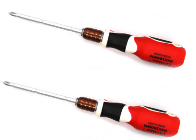 카이만 길이 조절 드라이버 4 x 160 mm, 2개