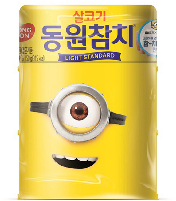동원 라이트스탠다드 참치 150g x 2p + 마일드 참치 150g 미니언즈 쉬링크 세트 랜덤 발송, 1세트
