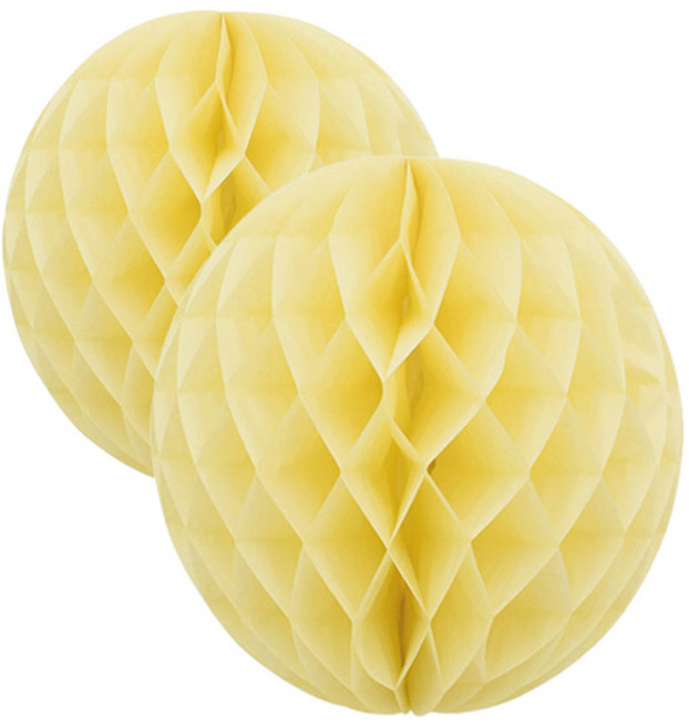 파티팡 허니컴볼 20cm, 아이보리, 2개입