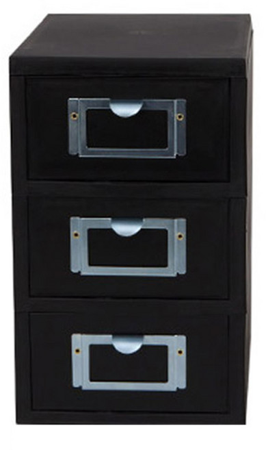 데코즈인 데코 미니 서랍장, 블랙, 1개