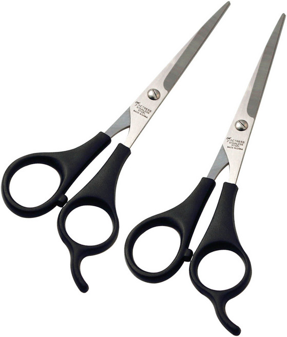 세븐스타 헤어 미용 가위, 블랙, 2개입