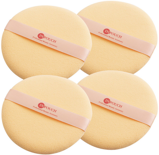 세븐스타 보세캐론 퍼프 대형, 베이지, 4개입