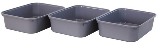 가쯔 모던바구니 커버 미포함, 그레이, 3개