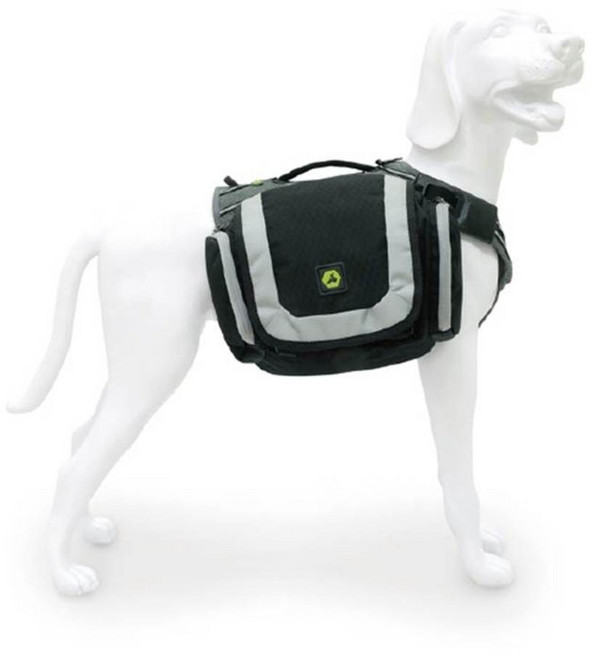 EQDOG 大型犬用收納戰術背心 M號, 黑色 + 灰色, 1個