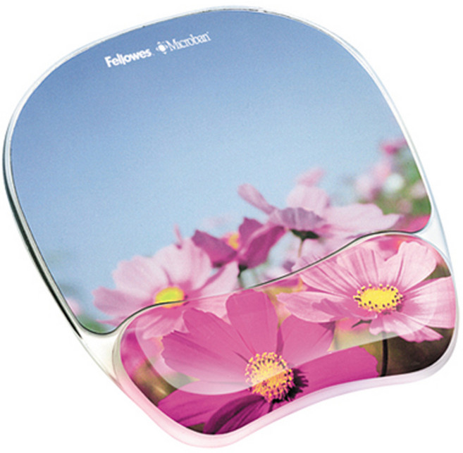 펠로우즈 마이크로밴 포토 젤 마우스패드, 화사한 꽃, 1개