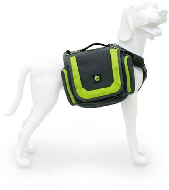 EQDOG 大型犬用收納戰術背心 M號, 灰色 + 綠色, 1個