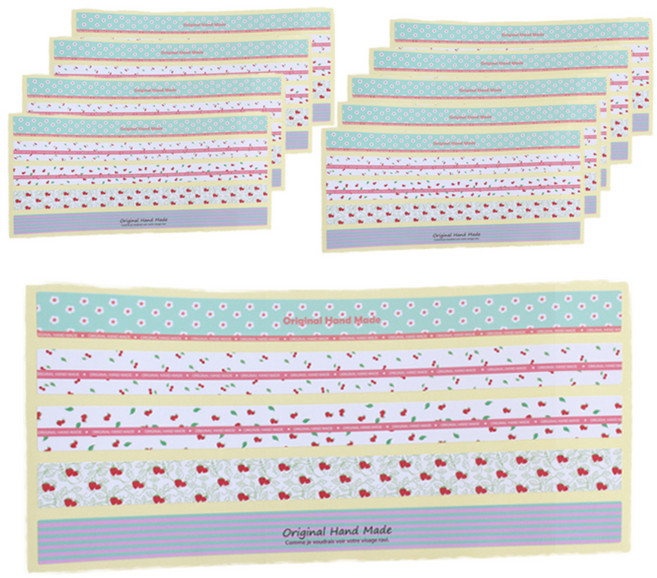 피크닉하우스 패턴 띠스티커2 5p, 10개