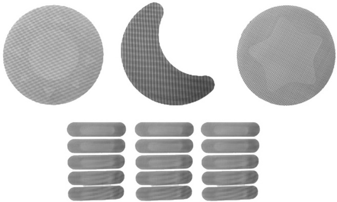 촘촘망 인테리어 방충망 보수재 소형 3종 + 물구멍 촘촘망 15p, 1세트
