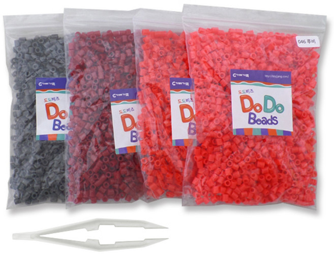 가베가족 도도비즈 학습교구 4색 리필세트 10, 46 루비, 98 다홍색, 97 비비드버건디, 92 딤그레이, 1세트