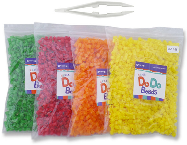 가베가족 도도비즈 학습교구 4색 리필세트 2, 50 진홍색, 116 귤색, 60 노랑, 31 풀빛초록, 1세트