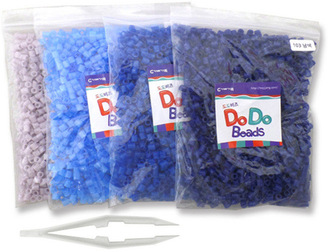 가베가족 도도비즈 학습교구 4색 리필세트 24, 91 로즈그레이, 76 물빛유리, 73 바다색, 103 남색, 1세트