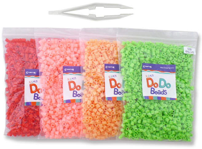 가베가족 도도비즈 학습교구 4색 리필세트 3, 51 라이트레드, 117 비비드자몽, 64 살구색, 28 라임그린, 1세트