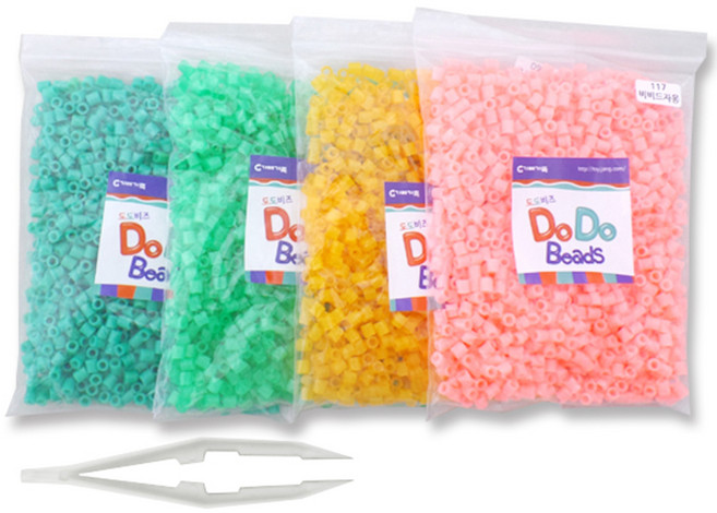 가베가족 도도비즈 학습교구 4색 리필세트 19, 117 비비드자몽, 90 유리개나리, 66 비취색, 4 청록색, 1세트