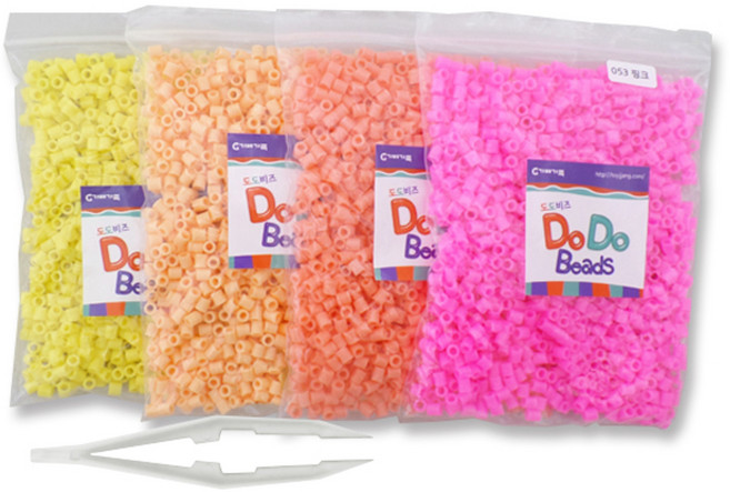 가베가족 도도비즈 학습교구 4색 입문세트 8, 53 핑크, 119 코랄핑크, 84 살몬피치, 34 레몬, 1세트