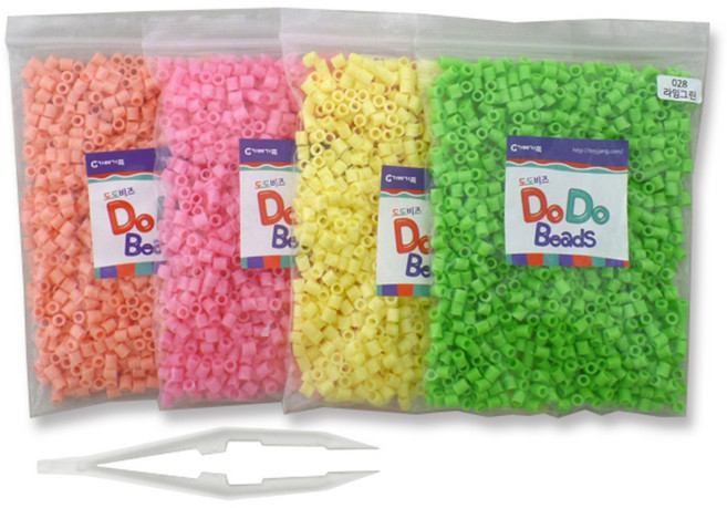 가베가족 도도비즈 학습교구 4색 리필세트 15, 85 베이비핑크, 83 라이트코랄, 114 상아색, 28 라임그린, 1세트