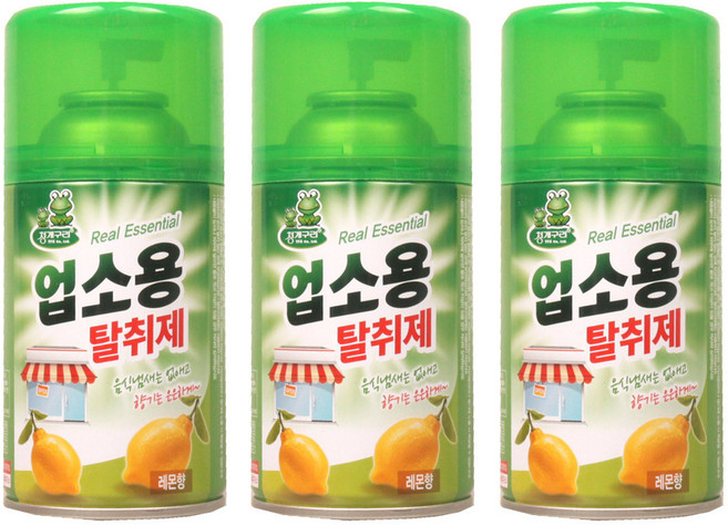 청개구리티에프씨 업소용 레몬향 탈취제 본품, 3개