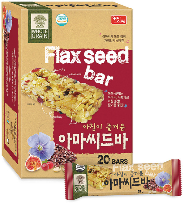 엄마사랑 아침이 즐거운 아마씨드바, 25g, 20개