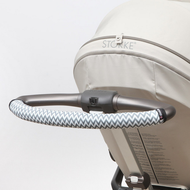 마니또 클린그립 유모차 핸들커버 스토케 스쿠트, 지그재그 그레이, 1개