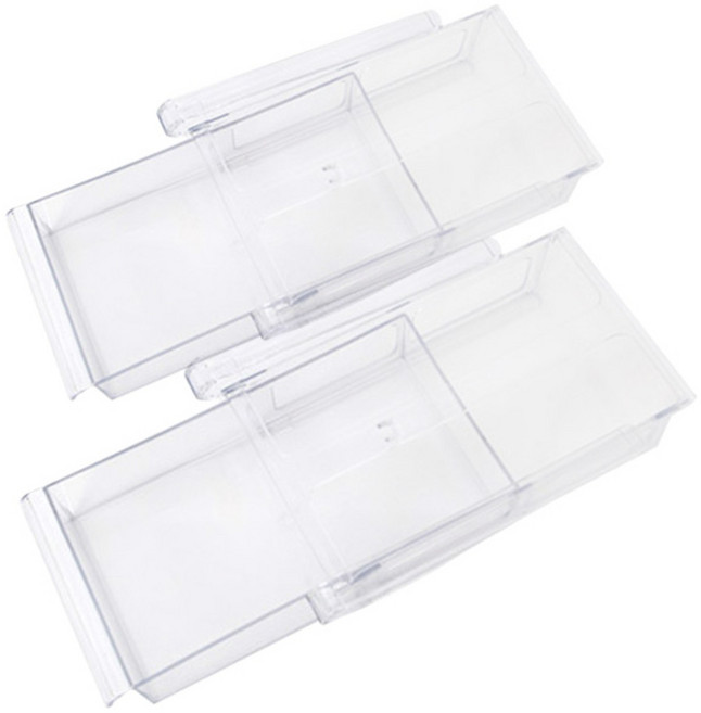 데코 냉장고 미니 서랍, 투명, 2개