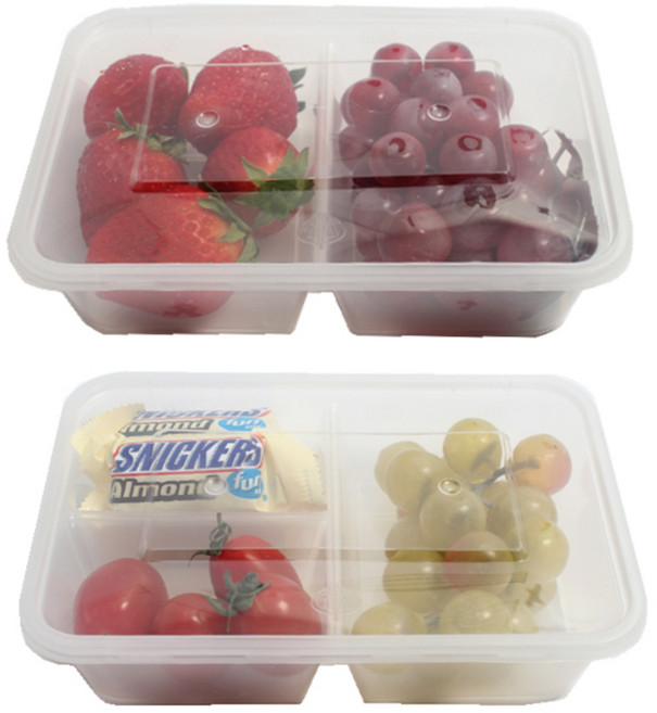 내열 S 일회용도시락 2칸 5p + 3칸 5p + 뚜껑 10p, 10개, 1세트