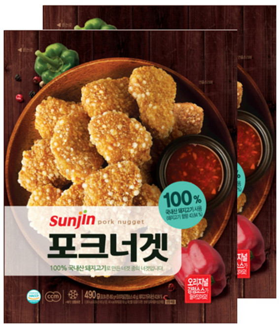 선진 포크너겟, 490g, 2개