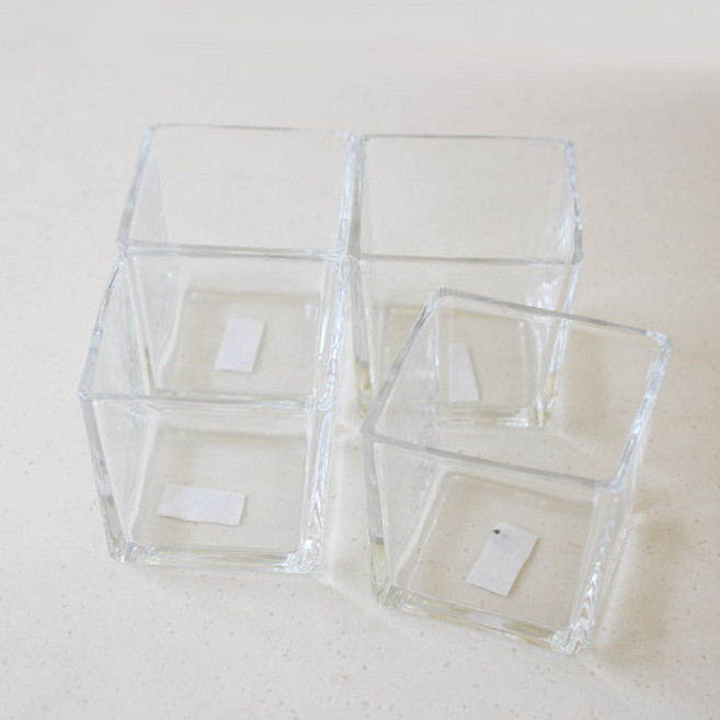 모리앤 사각 유리화분 4p, 4개