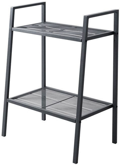 비스비바 라피네 철제 스탠드선반, 그레이, 2단