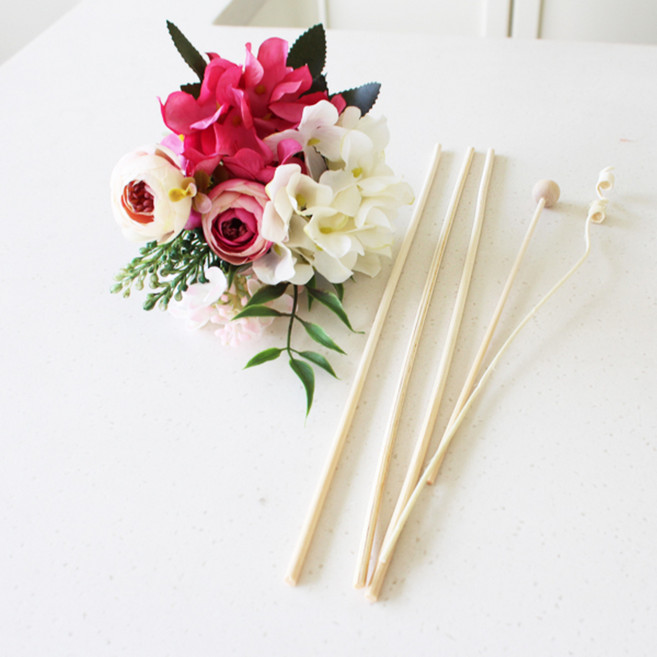 모리앤 수국 라넌플라워 디퓨저 리드 세트, 혼합 색상, 1개