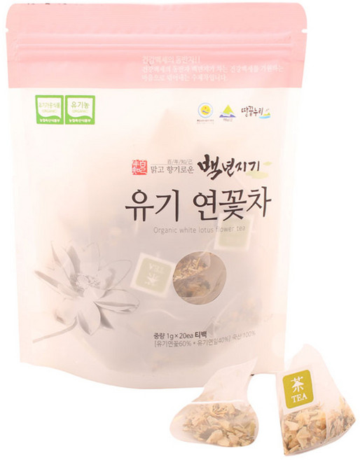 백년지기 유기 연꽃차 티백, 1g, 20개입, 1개